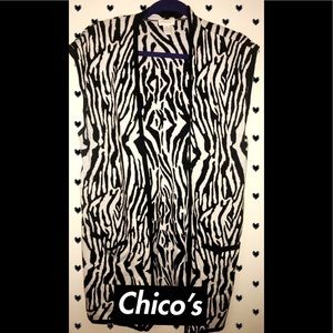 🎉🎉BOGO🎉🎉🎉Chico’s zebra print sweater